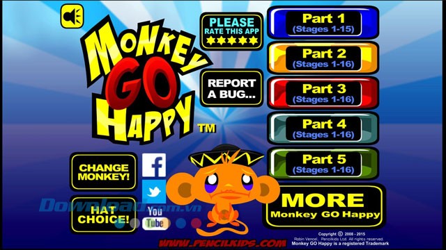 Monkey GO Happy - game chú khỉ buồn hấp dẫn
