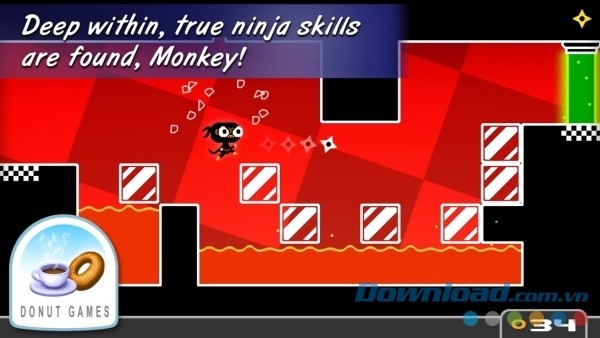 Monkey Ninja cho Android giới thiệu nhiều kỹ năng ninja độc đáo