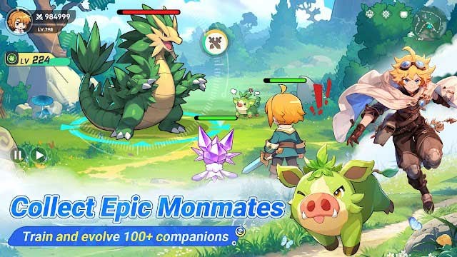 Thu thập các quái thú mạnh mẽ