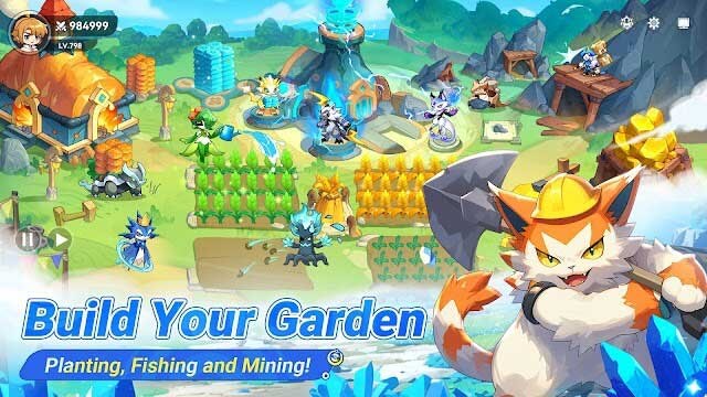 Xây dựng khu vườn của riêng bạn trong game Monmate Master