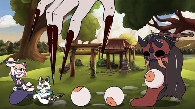 Lối chơi của Mononeko kết hợp giữa hành động nhanh và nhịp điệu sôi nổi