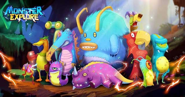 Tìm bắt và thu thập các quái vật bỏ túi trong game Monster Explore cho Android