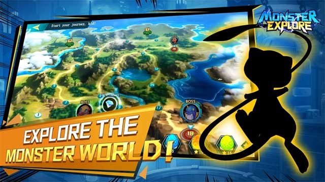 Khám phá thế giới quái vật huyền thoại trong game CCG Monster Explore for Android