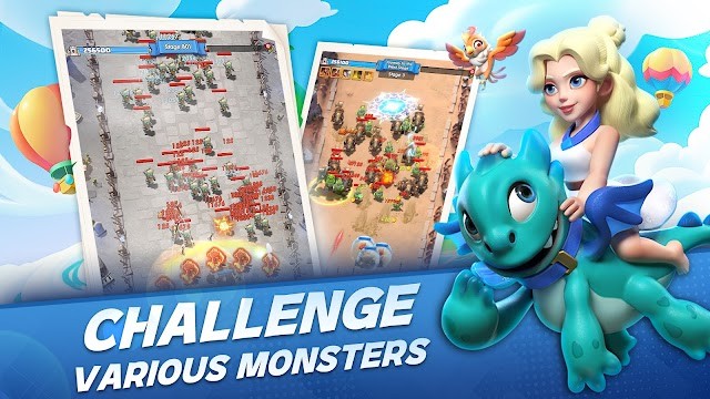 Thách thức các quái vật khác nhau trong game Monster GO!