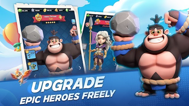 Nâng cấp anh hùng của bạn tự do