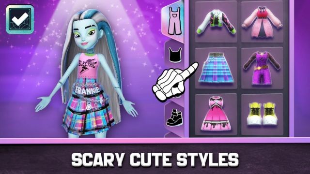 Sáng tạo phong cách thời trang độc đáo cho búp bê quái vật Monster High