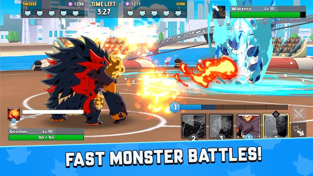 Đưa quái thú của bạn vào các trận chiến nhịp độ nhanh trong game Monster Masters