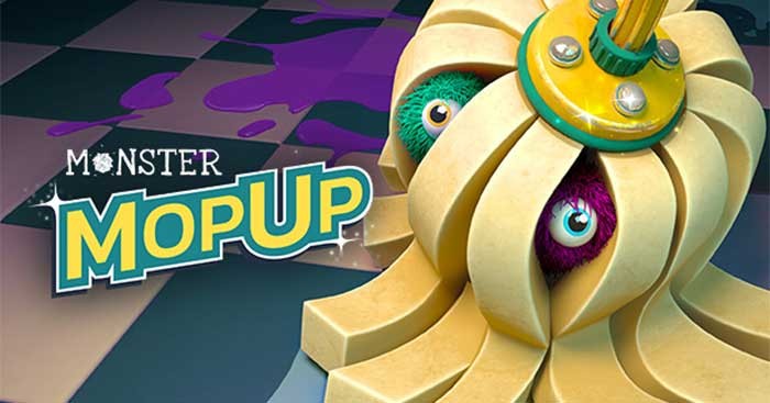 Lấy cây lau nhà, găng tay và sẵn sàng dọn dẹp trong Monster Mop Up