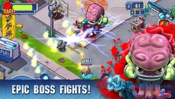 Monster Shooter 2: Back to Earth cho iOS đấu với hàng trăm tên boss quái dị