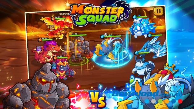 Monster Squad cho Android - game huấn luyện quái vật đỉnh cao