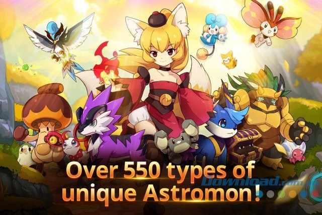 550 loại quái vật khác nhau