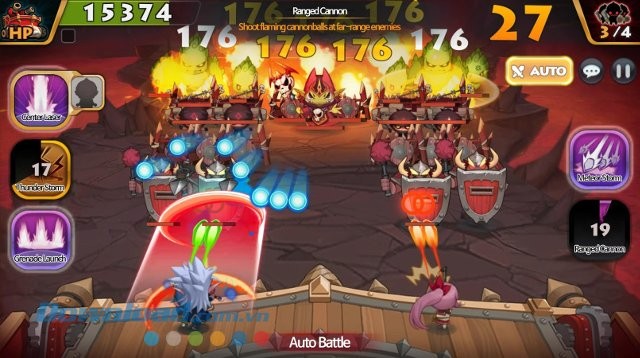 Giao diện game Monster Sweeperz