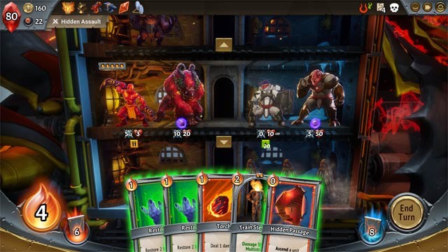 Thu thập thẻ bài mạnh, nâng cấp và sử dụng hợp lý trên đấu trường Monster Train