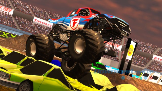 Game đâm xe tải Monster Truck Destruction