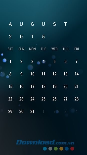 Xem lịch với Month