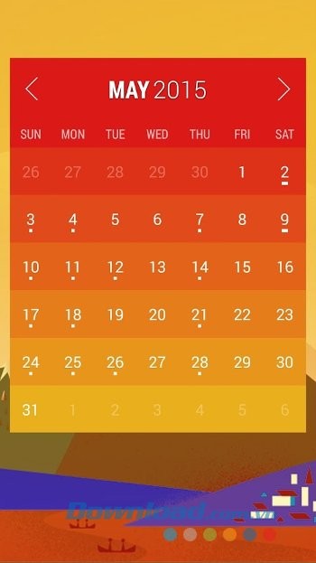 Tùy biến lịch với Month