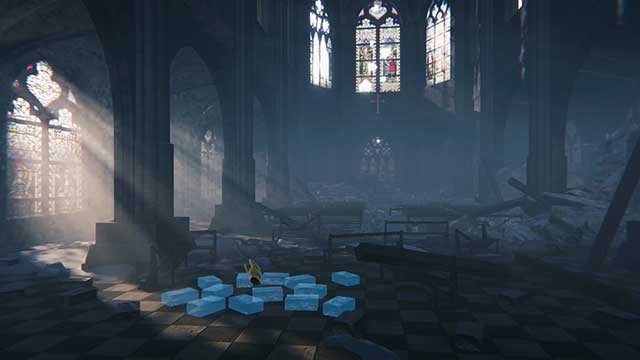 Xây lại những bức tường bị sập, làm mới những bức bích họa cũ,...