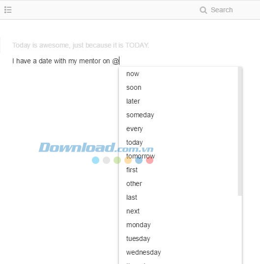 Chọn thời gian cho công việc với Moo.do