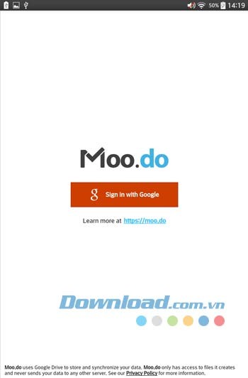 Giao diện ứng dụng Moo.do