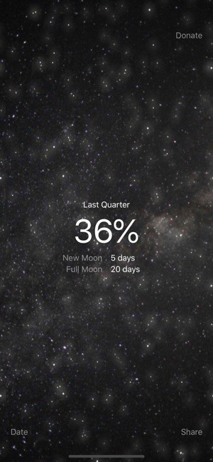 Nhận thông báo khi tới trăng tròn, trăng non