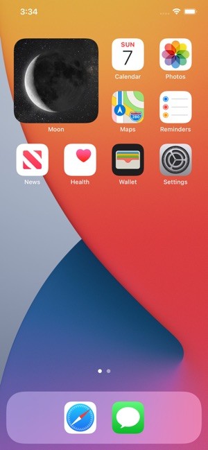 Tạo widget ngoài màn hình Home