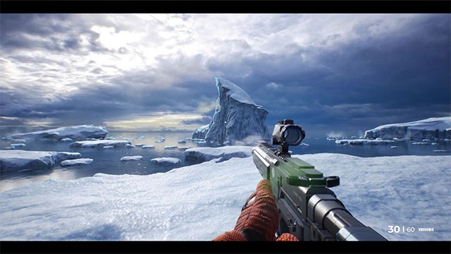 Gameplay của Moon Mystery pha trộn giữa phiêu lưu, FPS và chiến đấu với robot không gian