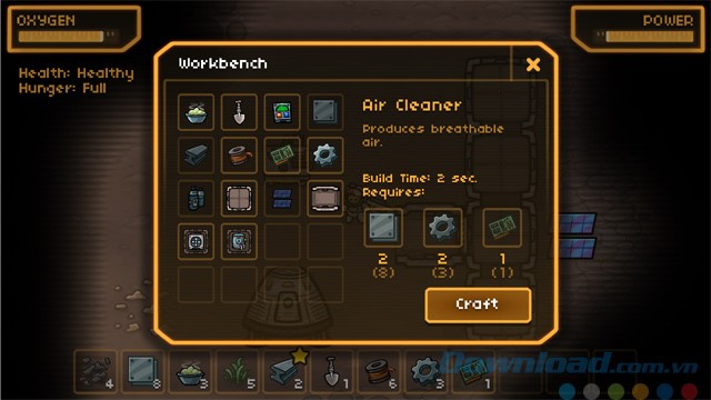 Chế tạo trong MoonBase