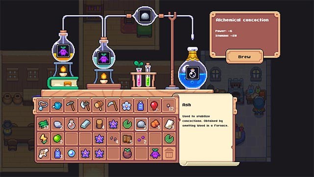 Chế tạo vật phẩm dựa trên kiến thức giả kim thuật mà bạn có