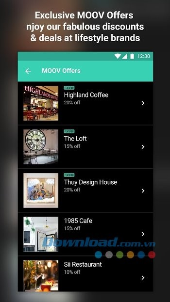 Nhận ưu đại độc quyền khi là thành viên của MOOV