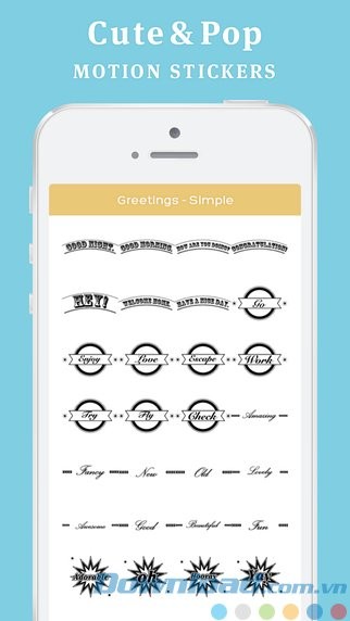 Trang trí ảnh bằng sticker, khung ảnh