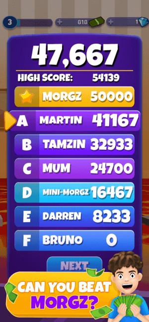 Cố gắng giành được điểm cao nhất