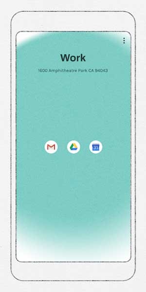 App chỉ hiển thị những ứng dụng liên quan đến công việc bạn đang làm