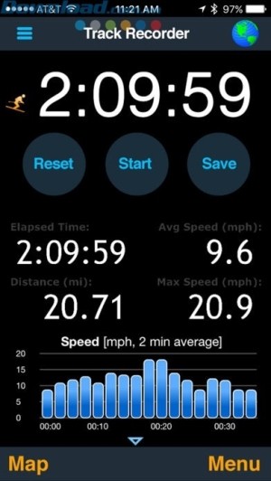 Theo dõi quãng đường, thời gian, tốc độ di chuyển