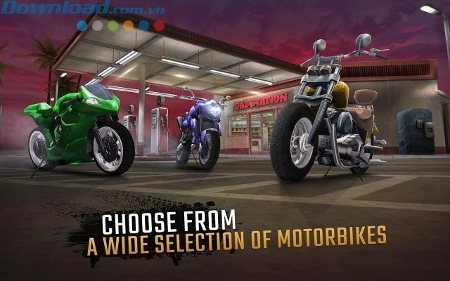 Chọn từ bộ sưu tập gồm nhiều loại mô tô khác nhau trong gara