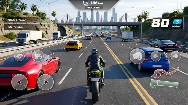 Motor Speed Traffic 3D là game đua xe moto tốc độ chân thực trên di động