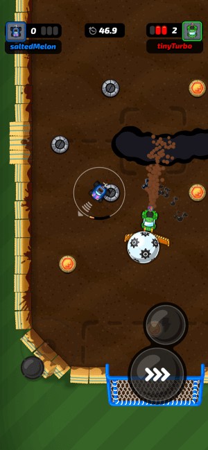 Chướng ngại và bổ trợ được bố trí rải rác khắp mặt sân