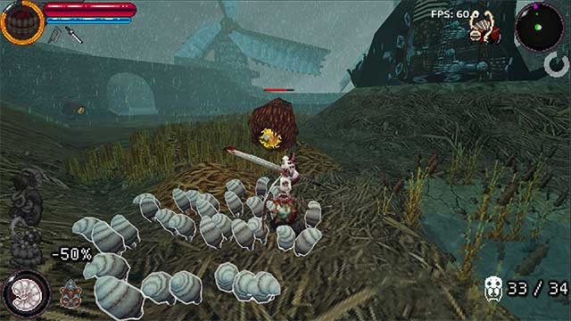 Sử dụng vũ khí cận chiến và sự hỗ trợ từ đội quân giòi để chiến đấu