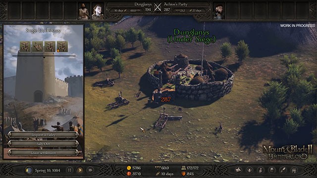 Xây dựng các công trình phòng thủ và tấn công trong Mount and Blade 2 Bannerlord