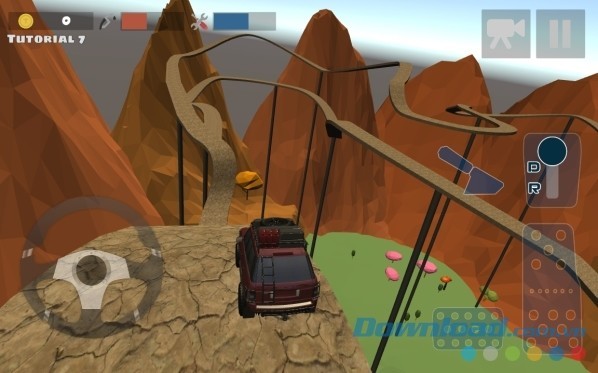 Mountain 4x4 Climb cho Android thử thách người chơi qua nhiều đoạn đường núi hiểm trở