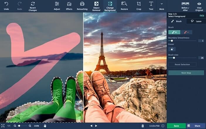 Movavi Photo Editor làm nổi bật sắc thái ảnh