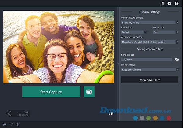 Cài đặt thông số chụp màn hình trên Movavi Screen Capture Studio cho Mac