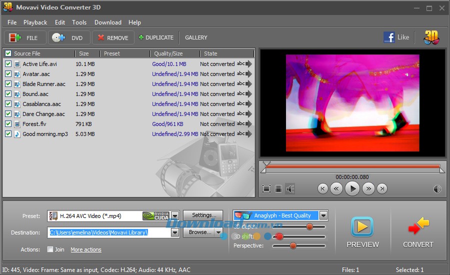 Movavi Video Converter 3D