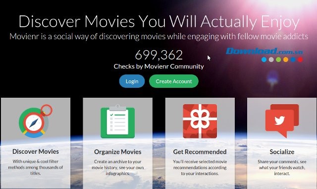 Tính năng chính của Movienr