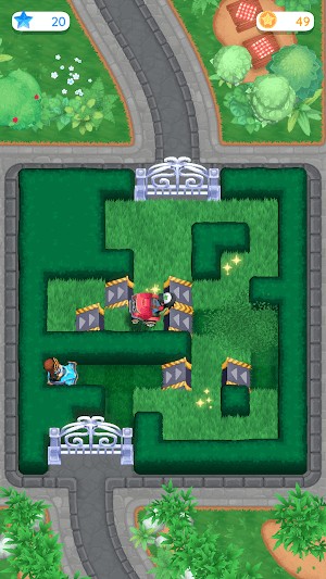 Cắt cỏ và tìm đường đi trong mê cung