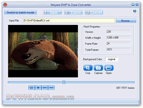 Moyea SWF to Zune Converter