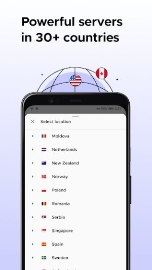 Máy chủ mạnh mẽ ở hơn 30 quốc gia