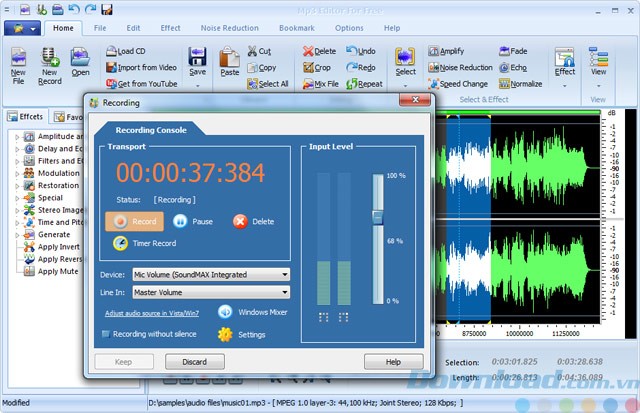 Ghi âm âm thanh bạn nghe thấy