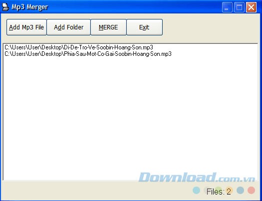 Ghép nhạc MP3 thành liên khúc