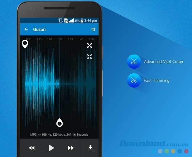 Cắt nhạc dễ dàng trên Android với MP3 Player