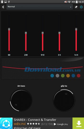 Bộ cân bằng của MP3 Player by Maxound